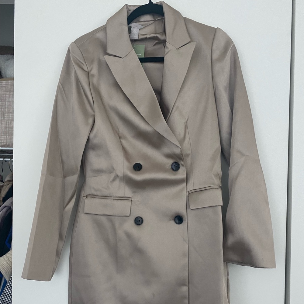 H&M Silk Blazer Dress
